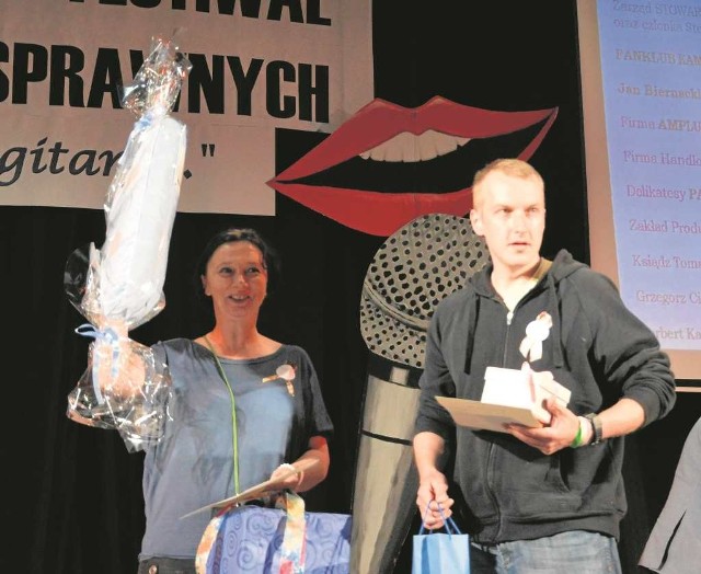 Zwycięzcy festiwalu - Katarzyna Chobrzyńska i Jakub Śliwa