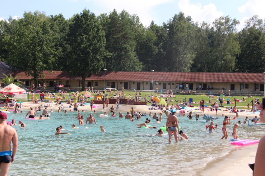 Aqua aerobik i inne atrakcje Kąpieliska Leśnego w Gliwicach ZDJĘCIA