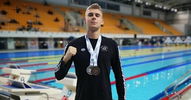 Piotr Niestuj z brązowym medalem Mistrzostw Polski w pływaniu