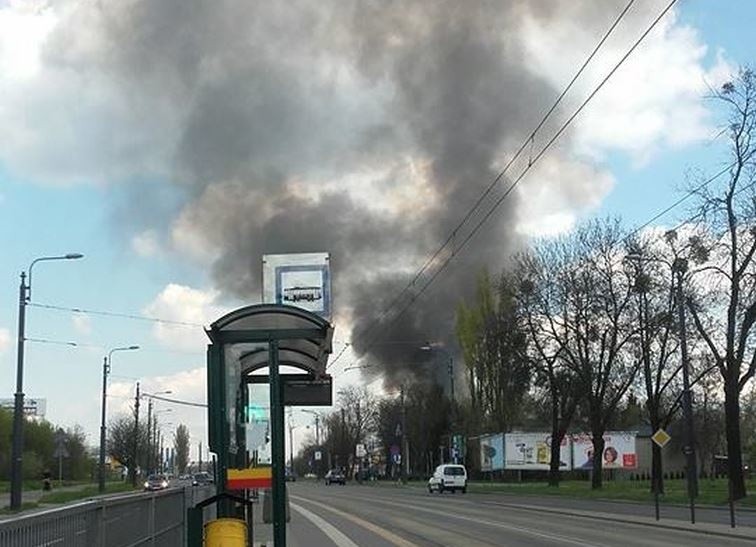 Pożar w Łodzi
