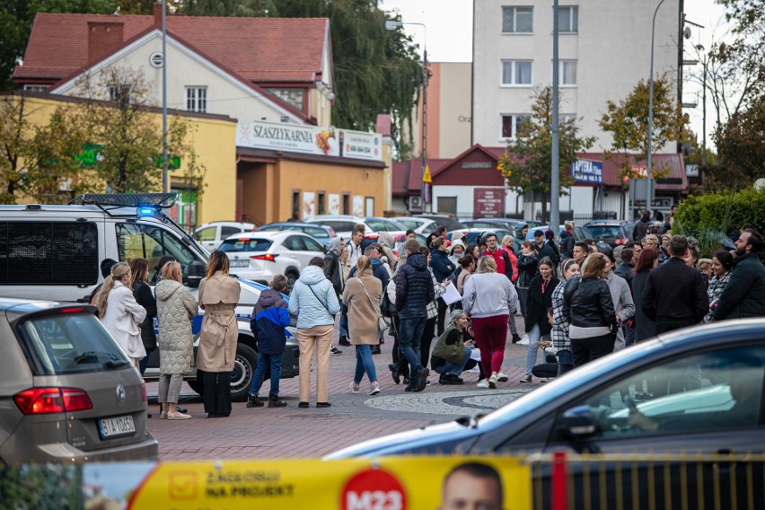 Alarm w galerii handlowej Alfa Centrum w Białymstoku. Ponad...