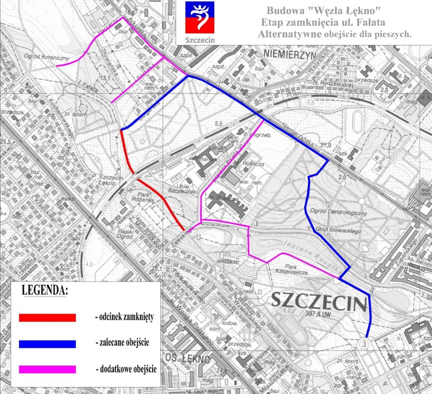 Budowa węzła "Łękno" w Szczecinie. Pierwsze poważne zmiany! [MAPA]