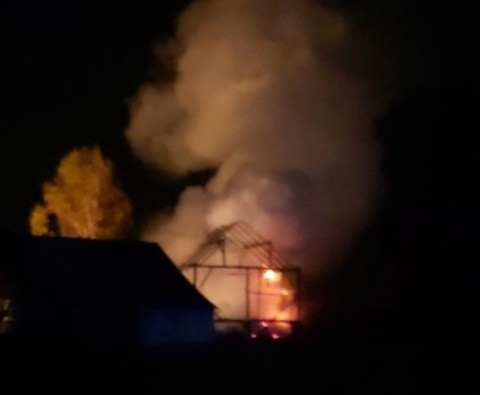 Pożar budynku gospodarczego w Piotrowicach