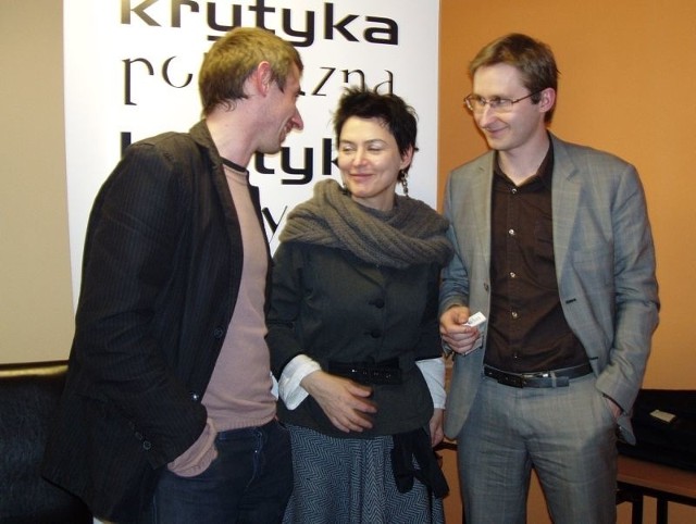 Od lewej - Maciej Gdula, Kazimiera Szczuka, Sławomir Sierakowski.