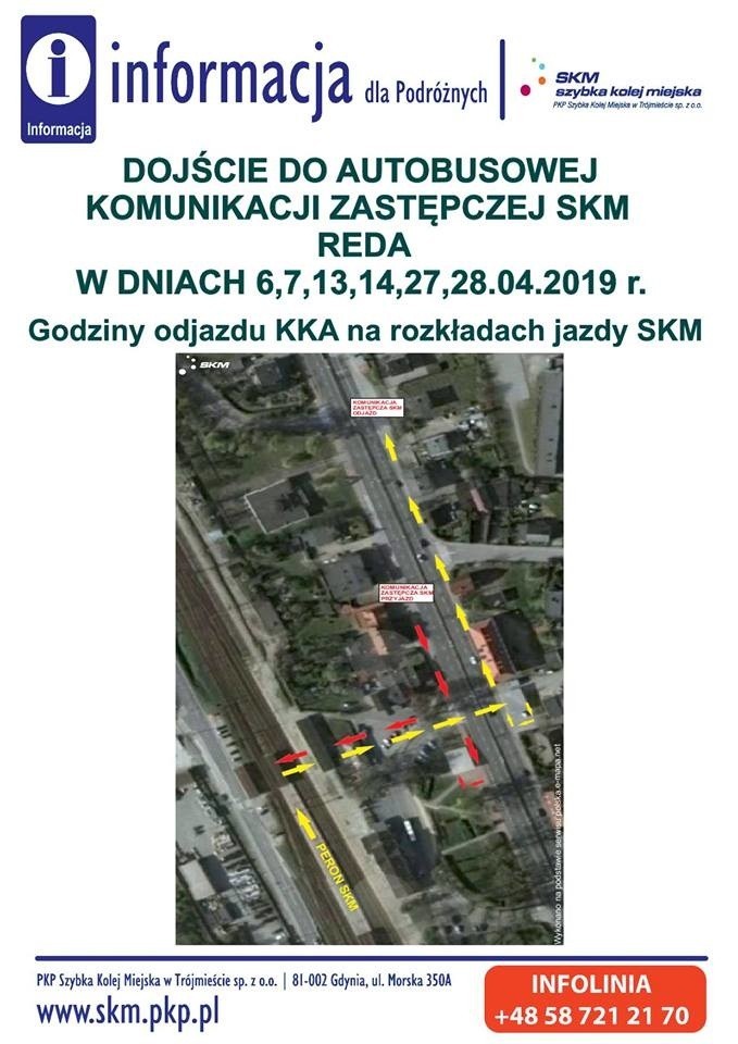 W weekend (6-7.04.2019)przez prace na torach utrudnienia w...