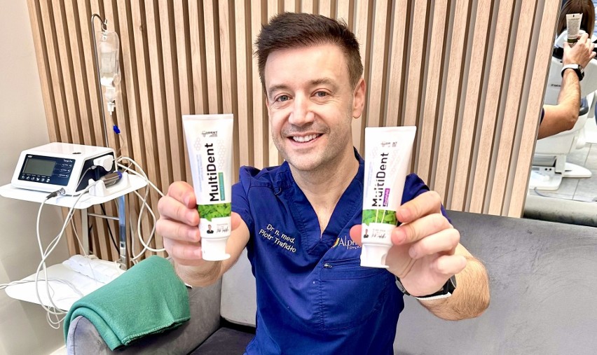 Doktor Piotr Trafidło z Multident Bonding Center w Stalowej Woli stworzył autorskie pasty do mycia zębów!
