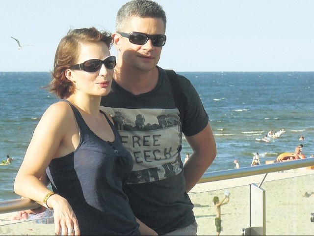 Anna Dereszowska i jej partner aktor Piotr Grabowski podczas ubiegłorocznej międzyzdrojskiej imprezy.