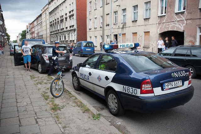 Potrącenie 12-letniego rowerzysty na ul. Niemcewicza w Słupsku.