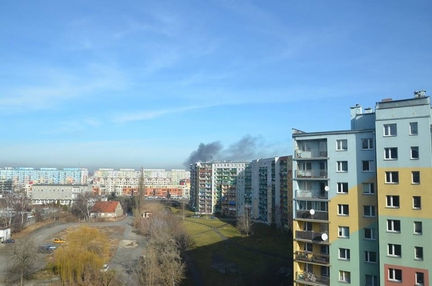 Dym nad Wrocławiem: To pożar przy ulicy Hubskiej [ZDJĘCIA]