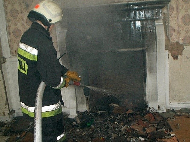 Pożar hotelu w Piaskach