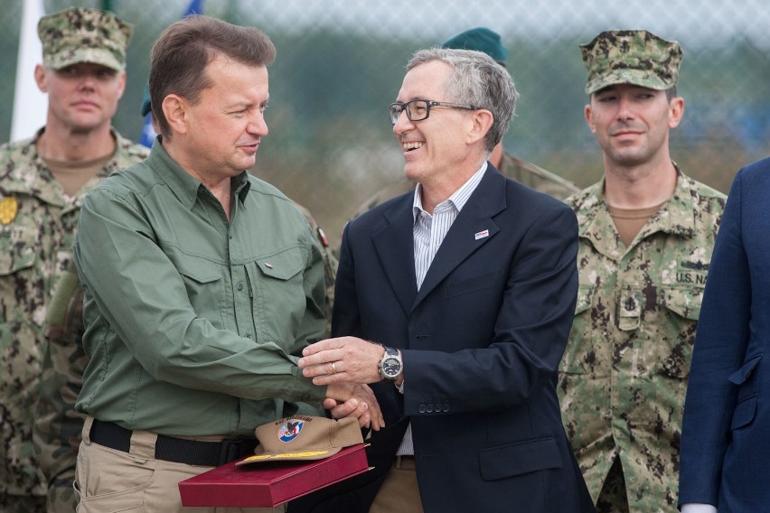 Minister Mariusz Błaszczak z wizytą w Redzikowie.