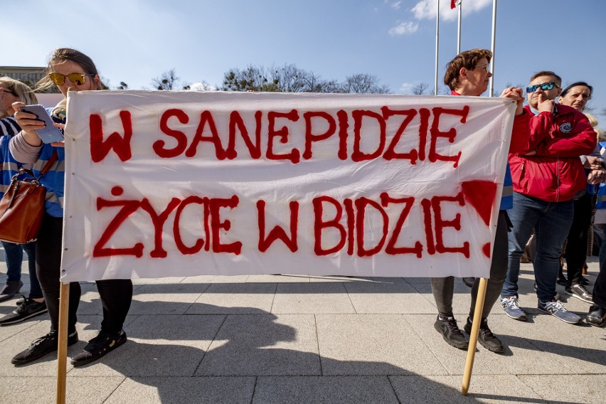 "Solidarność" protestowała w Poznaniu.