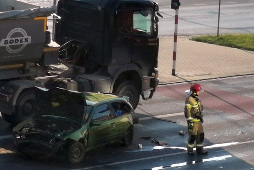 Wypadek na ulicy Klecińskiej