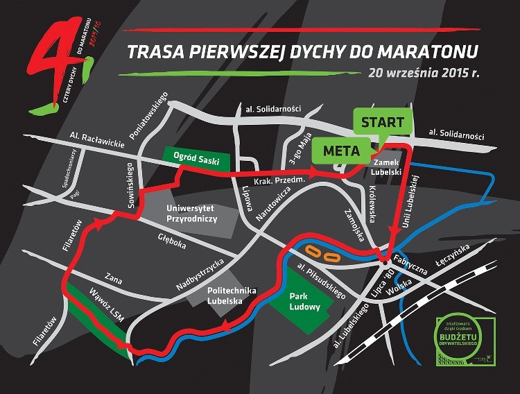 Pierwsza Dycha do Maratonu: Biegacze w niedzielę opanują centrum Lublina (MAPA)