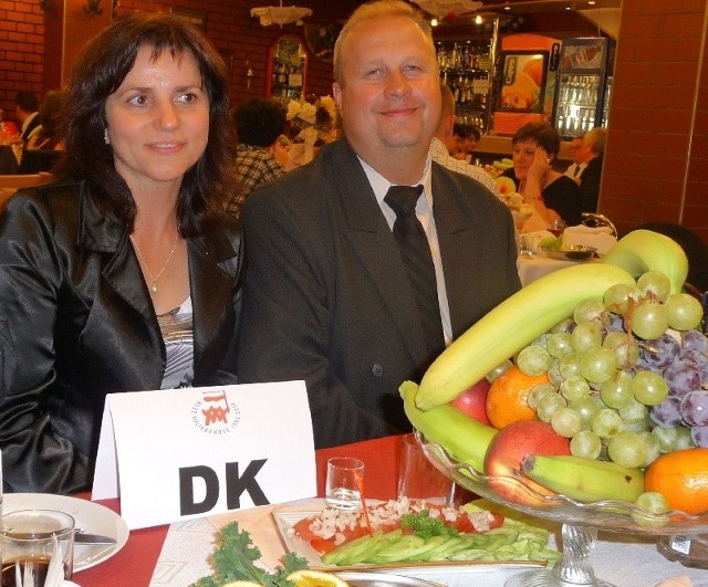 Na balu gościł kandydat na wójta gminy Krasocin Ireneusz Gliściński z żoną Agatą.