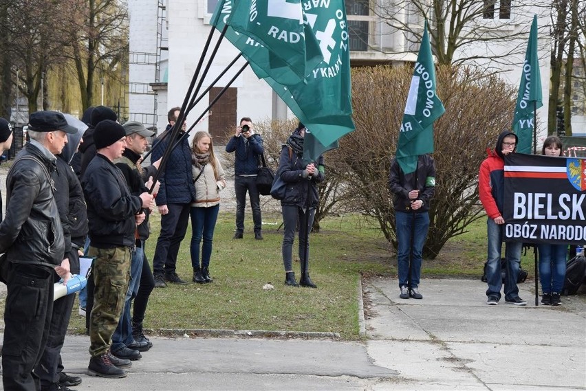 Narodowcy z Częstochowy i Śląska protestowali przeciwko...