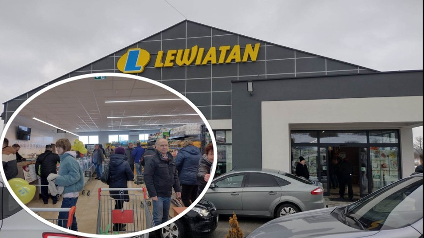 Na otwarcie sklepu Lewiatan w Zajączkowie przybyło mnóstwo...