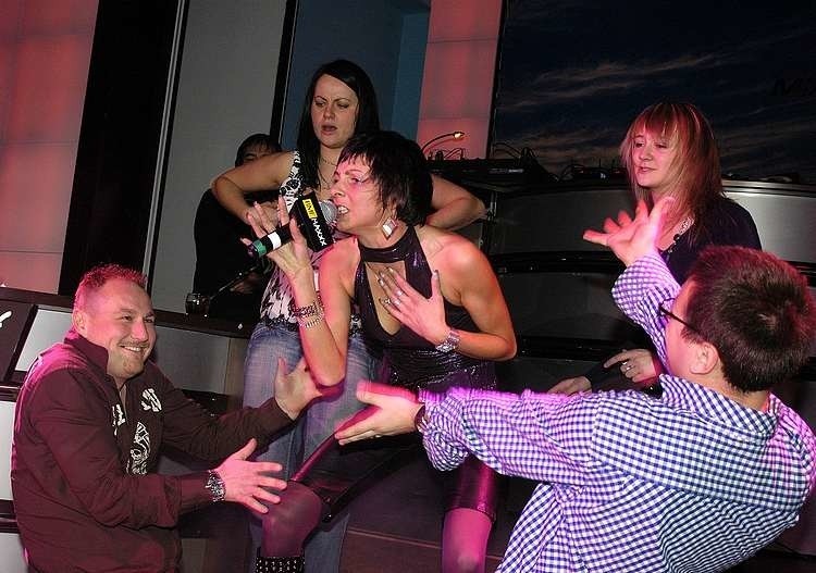 Przedświąteczne karaoke w slupskim klubie Miami Nice.