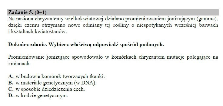 Egzamin gimnazjalny 2019 PRZYRODA. Odpowiedzi i arkusz pytań CKE - część matematyczno-przyrodnicza w serwisie EDUKACJA. Co było? ZADANIA