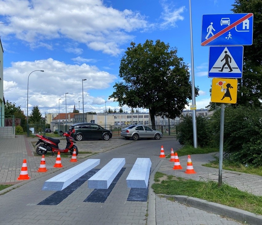 Przejście dla pieszych 3D w Bartoszycach w Warmińsko -...