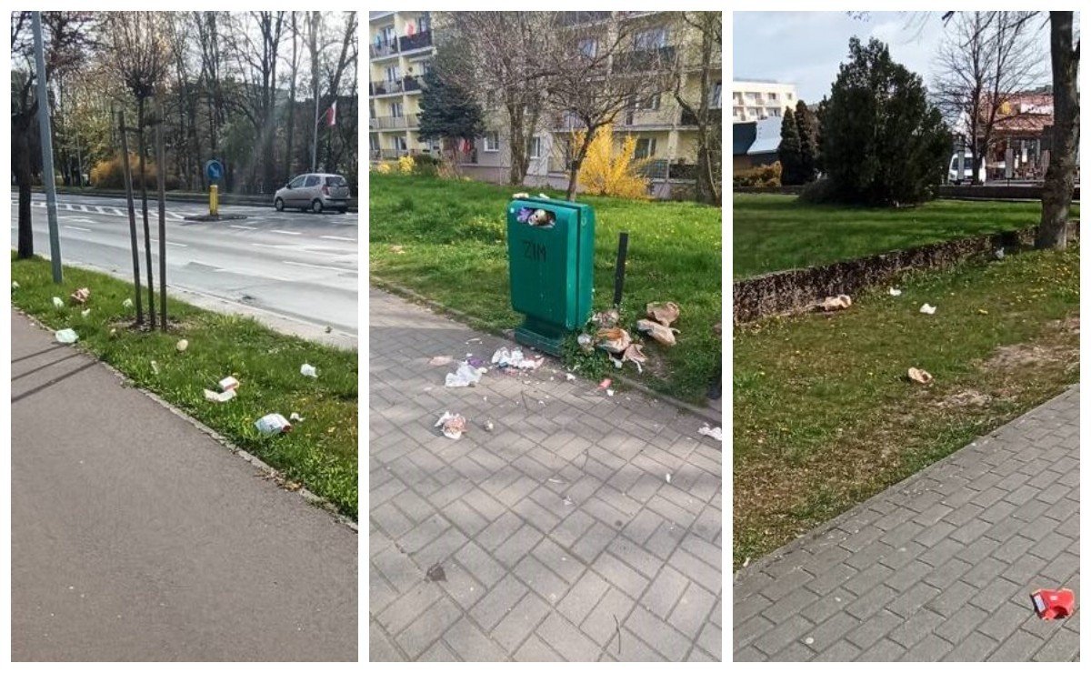 Bałagan w pobliżu McDonald'sa w Słupsku. Miasto sprząta, ludzie śmiecą, a  Straż Miejska zapowiada interwencję [ZDJĘCIA] | Głos Pomorza