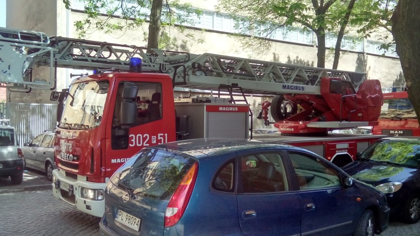 Pożar w bloku na ul. Marcelińskiej w Poznaniu