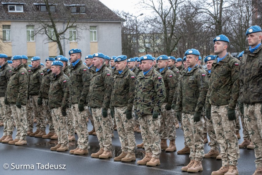Uroczyste pożegnanie żołnierzy z misji ONZ w Stargardzie