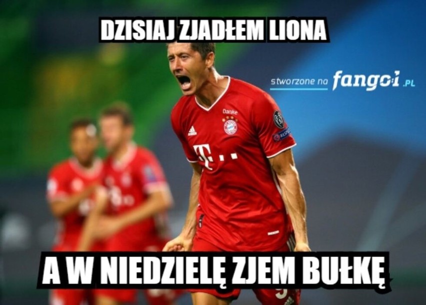 MEMY po meczu Olympique Lyon - Bayern: Lewandowski zjadł Liona, ma apetyt na Bułkę