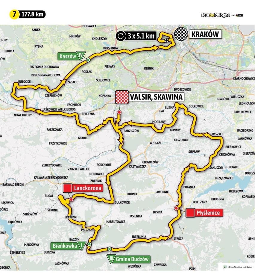 Tour de Pologne wjedzie do Krakowa. Trasa, utrudnienia, zmiany w komunikacji, mapy [5.08.2022]