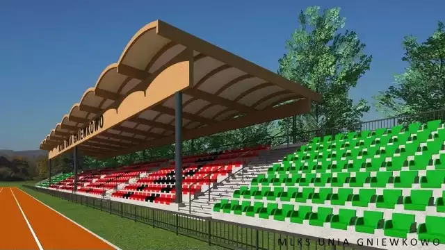 Stadion Unii Gniewkowo zostanie przebudowany. Boisko ma być wyposażone w częściowo zadaszone trybuny dla 894 osób oraz 4-stanowiskową bieżnię do biegów na 100 metrów, nowe oświetlenie i nagłośnienie. Zamontowane siedziska będą miały kolory zielono-czerwono-czarne, nawiązujące do barw gospodarza boiska - klubu MLKS Unia Gniewkowo.