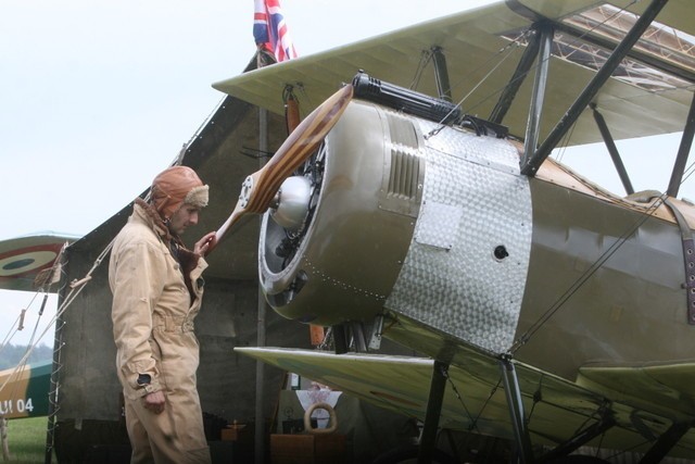 Pojedynek lotników (dogfight) z czasów I wojny światowej i...