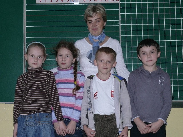 Klasa IWychowawczyni: Zofia Sosnowska. Uczniowie: Sandra Boczek, Martyna Fąfara, Michal Grabowski, Julia Jedynak, Michal Kotwica.
