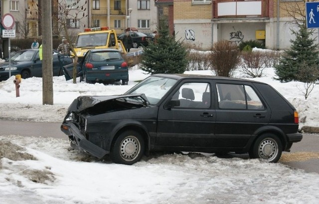 Zniszczony volkswagen