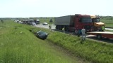 Wypadek limuzyny BOR na DK1. Ciężarówka nie wyhamowała WIDEO+ZDJĘCIA