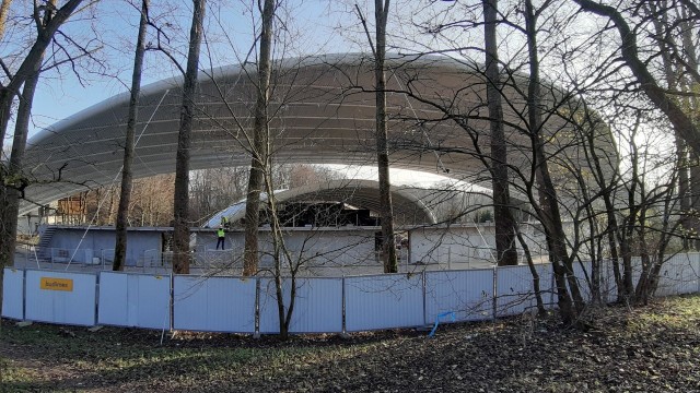 Amfiteatr w Koszalinie w budowie