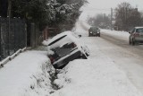 Niż Brygida i atak zimy w powiecie kieleckim. Tragiczne warunki na drogach. Zobaczcie zdjęcia