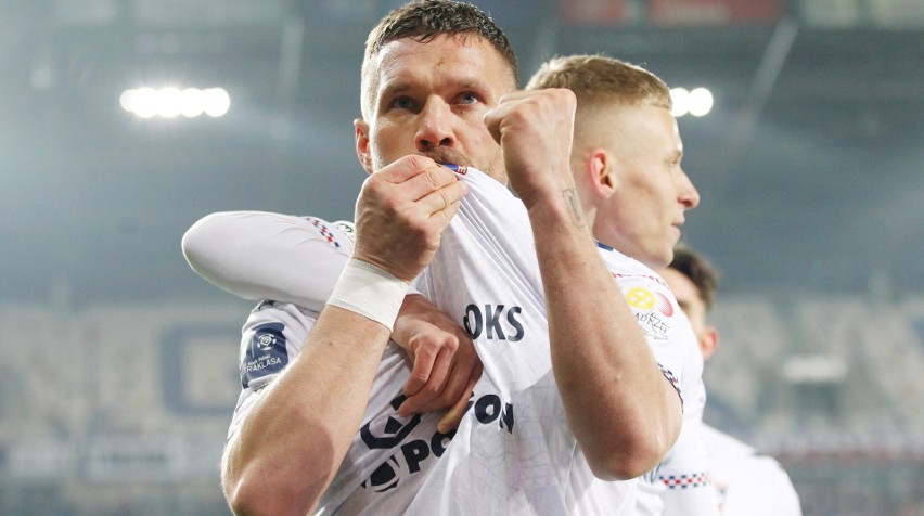 Lukas Podolski poprowadził Górnika do zwycięstwa nad Wisłą...
