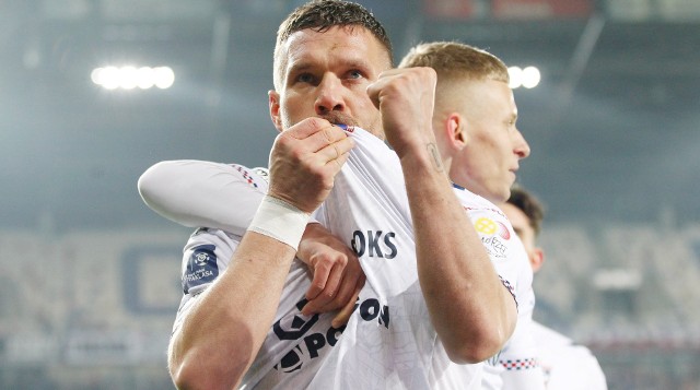 Lukas Podolski poprowadził Górnika do zwycięstwa nad Wisłą Płock - 3:2