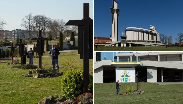 Wierni na Drodze Krzyżowej w Sanktuarium w Łagiewnikach