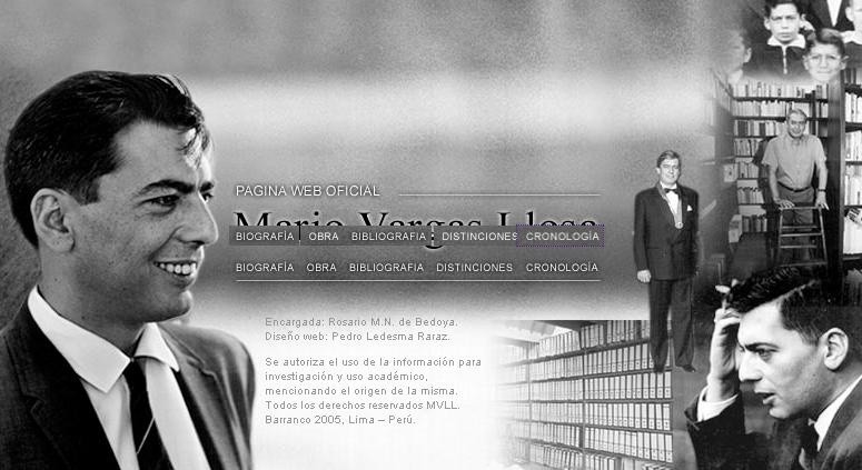 Strona internetowa Mario Vargasa Llosy