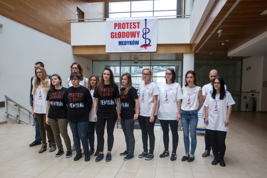 Protest głodowy rezydentów w Gdańsku, 21 października 2017