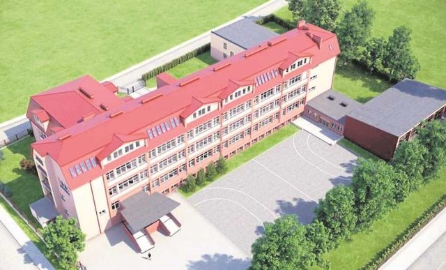 Tak ma wyglądać po rozbudowie Liceum Ogólnokształcące im. Jana Matejki w Wieliczce