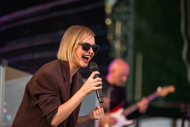 Varius Manx i Kasia Stankiewicz podczas koncertu, który w maju 2023 r. odbył się z okazji Dni Mieszkańca Gminy Słupsk.