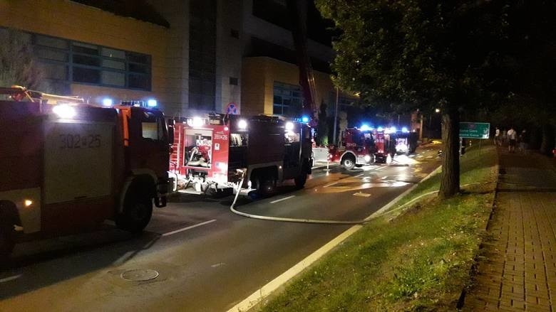 We wtorek około godziny 22 wybuchł pożar w budynku Collegium...