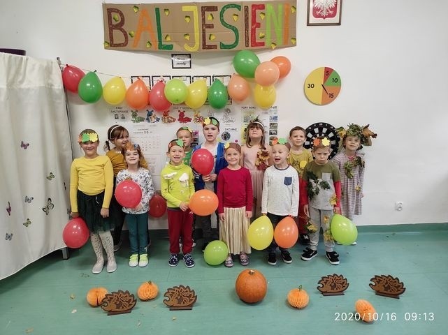 Bal Jesieni w zerówce w Koszalinie