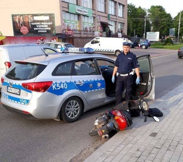 Policjanci zabezpieczyli motorower skradziony przez młodego Duńczyka