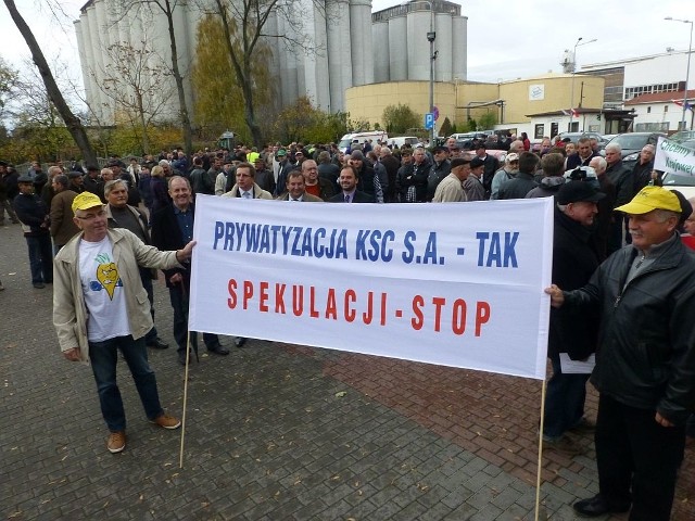 Migawka z poniedziałkowego protestu plantatorów w Kruszwicy