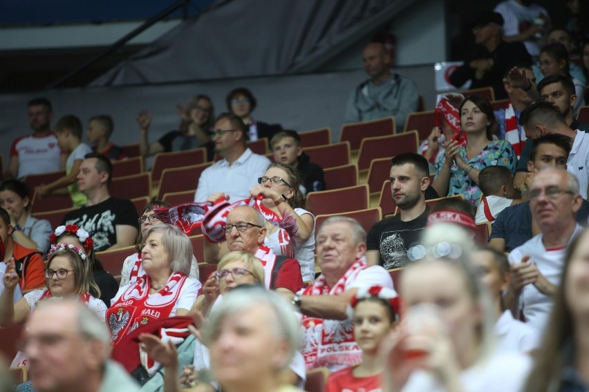 02.09.2022. Kibice na meczu Polska - Bułgaria w Spodku....