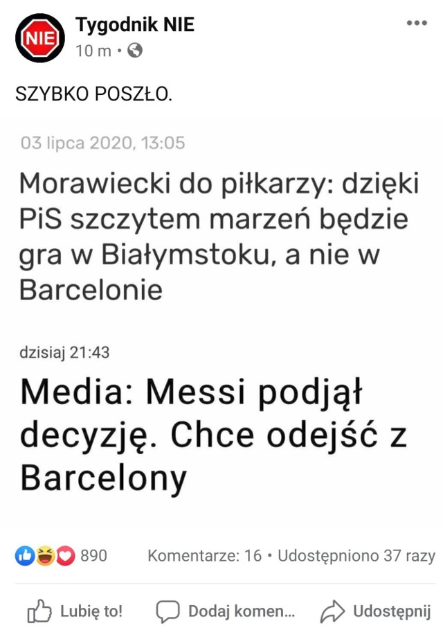 MEMY tygodnika NIE rozpalają polski Internet. Ludzie Urbana nie oszczędzają nikogo, szczególnie rządzących