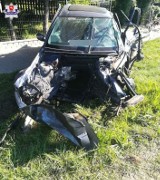 Śmiertelny wypadek w okolicy Biłgoraja. Zjechał z drogi i uderzył w ogrodzenie